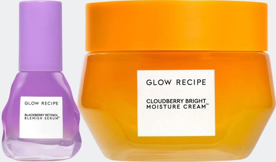 two glow recipe skin care treatments