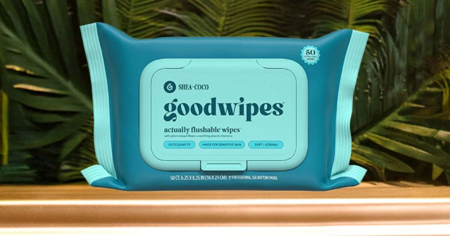 goodwipes Flushable Wipes 50-Pack on shelf