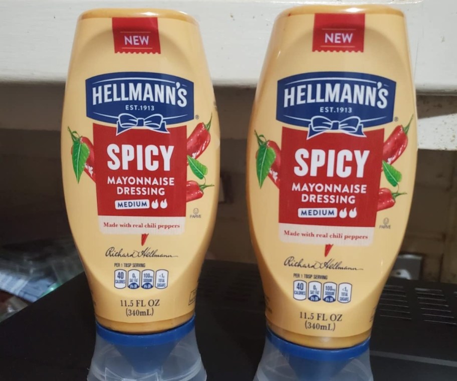 2 bottles of spicy mayonnaise