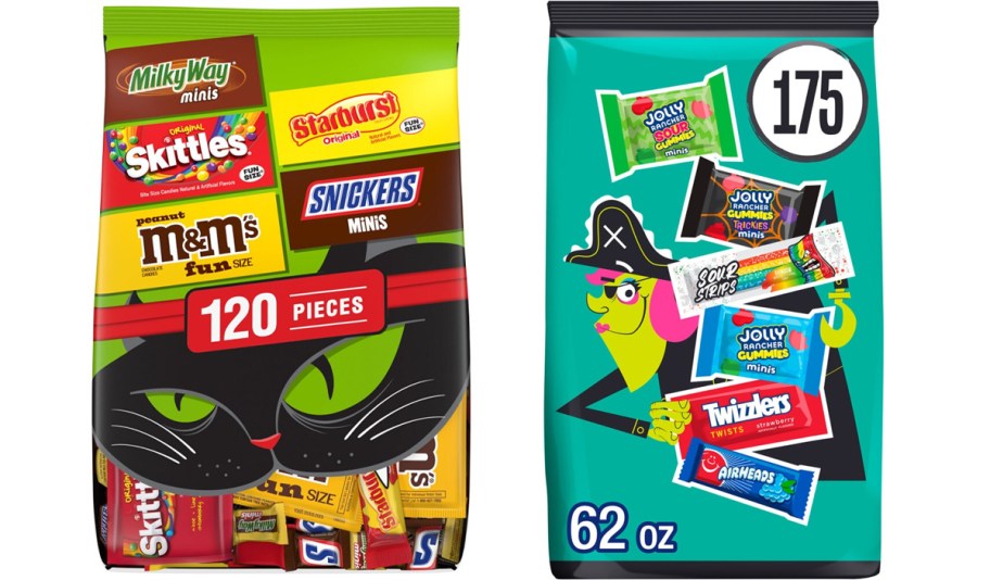 two hersheys halloween candy bags 