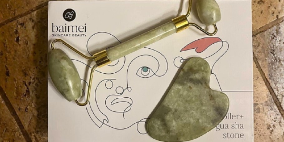 Facial Jade Roller + Gua Sha Only $4.87 on Amazon (Reg. $14)