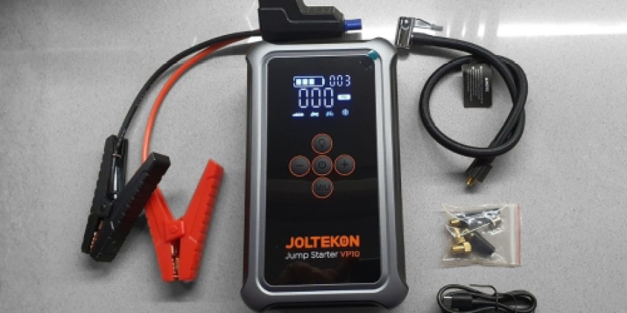 Jump Starter w/ Air Compressor Just $39.99 Shipped for Prime Members (Reg. $90)