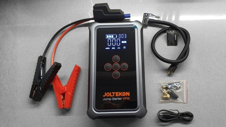 Jump Starter w/ Air Compressor Just $39.99 Shipped for Prime Members (Reg. $90)