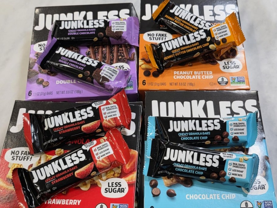 Junkless Chewy Granola Bars 24-Pack Only $10 Shipped on Amazon