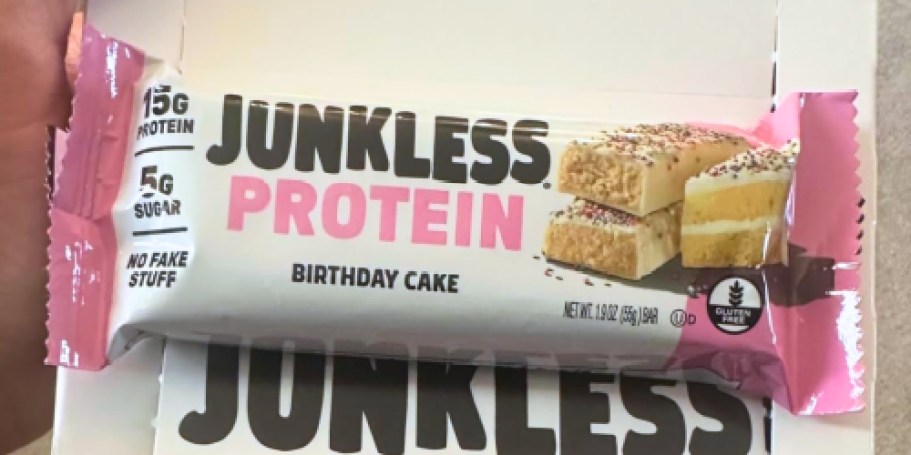 Junkless Protein Bars 12-Packs Only $13.50 Shipped on Amazon (Reg. $30)