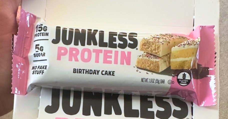 Junkless Protein Bars 12-Packs Only $13.50 Shipped on Amazon (Reg. $30)