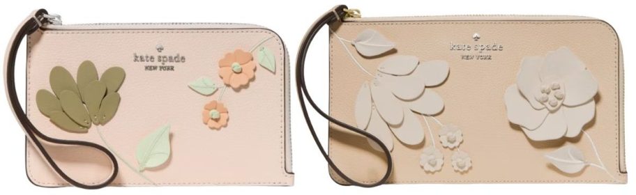 Kate Spade Lucy Floral Small Card Holder Wristlet and wristlet