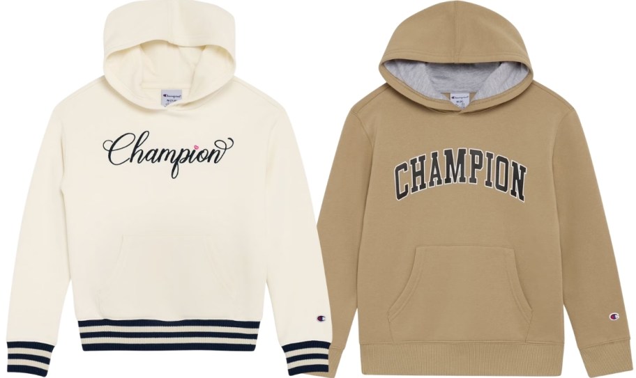 two kids hooded sweatshirts