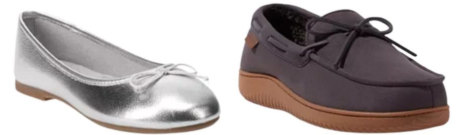 kohls girls and mens shoes and slippers