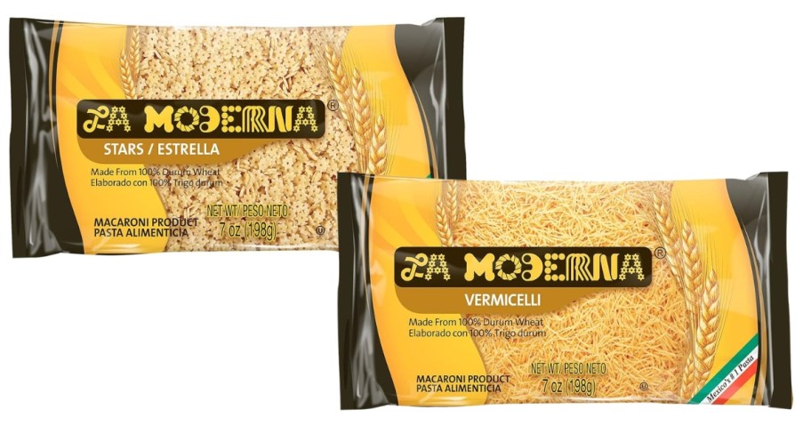 2 bags of La Moderna pasta