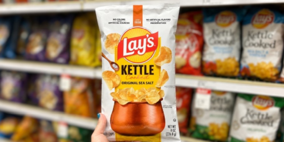 Get 5 Bags of Lay’s Kettle Chips for FREE After Cash Back at Kroger