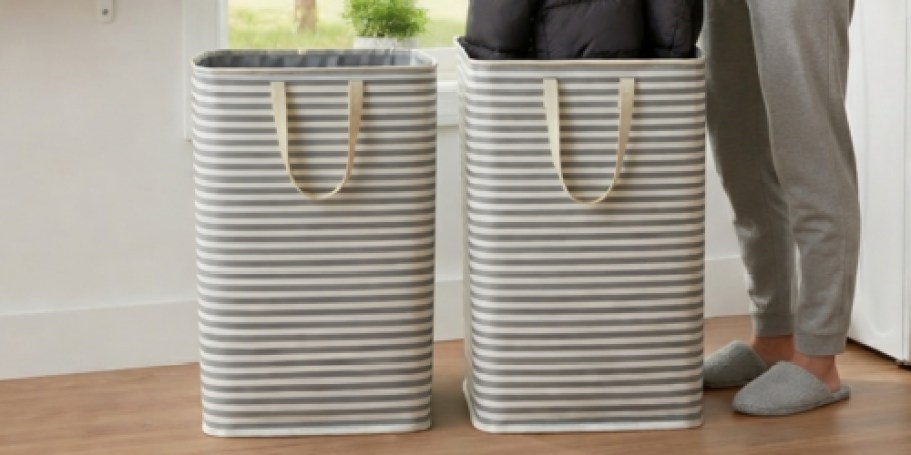 Collapsible Laundry Basket 2-Pack ONLY $6.99 on Amazon (Reg. $20)