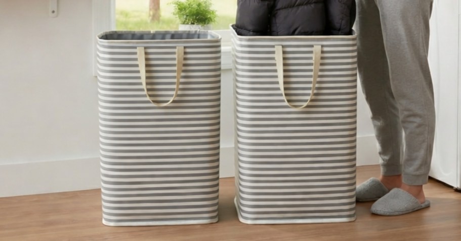 Collapsible Laundry Basket 2-Pack ONLY $6.99 on Amazon (Reg. $20)