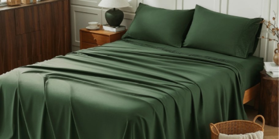 Cooling & Bamboo 4-Piece Sheet Sets from $22 Shipped