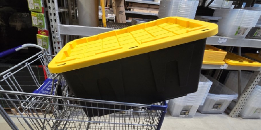 Our Favorite Lowe’s 27-Gallon Storage Totes Are On Sale for Just $7.98