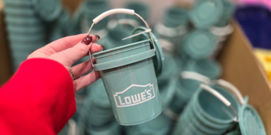 Lowe’s Teal Mini Buckets Only $1.98 (Fill It w/ Easter Treats!)