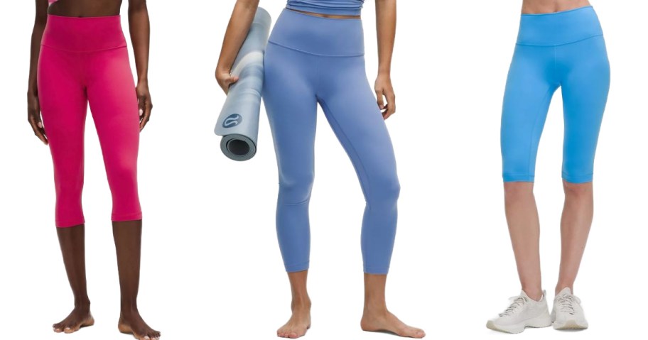 Stock images of 3 lululemon leggings