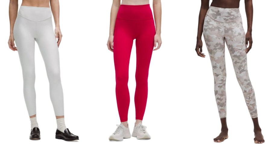 Stock images of 3 lululemon leggings
