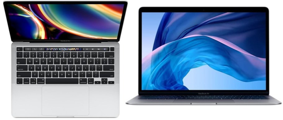 two gray macbooks