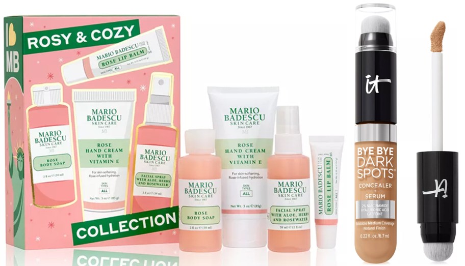 mario badescu gift set and it cosmetics concealer 