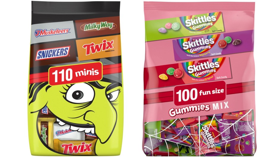 mars and skittles candy bags 