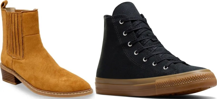 womens bottie and mens sneaker