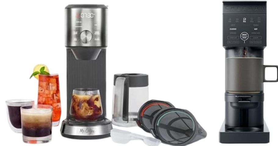 mr. coffee and chefman coffee machines