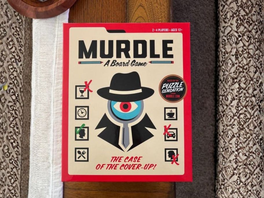 murdle board game on table