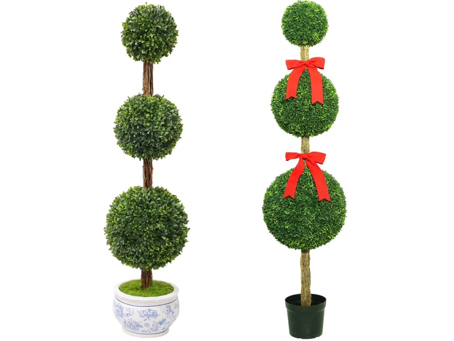 two topiaries 