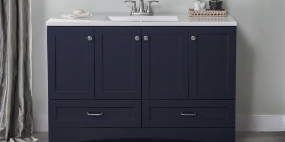 Up to 50% Off Lowe’s Bathroom Vanities + FREE Shipping