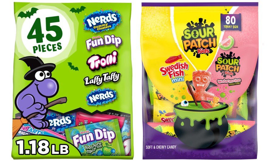 nerds and sour patch kids candy bags 