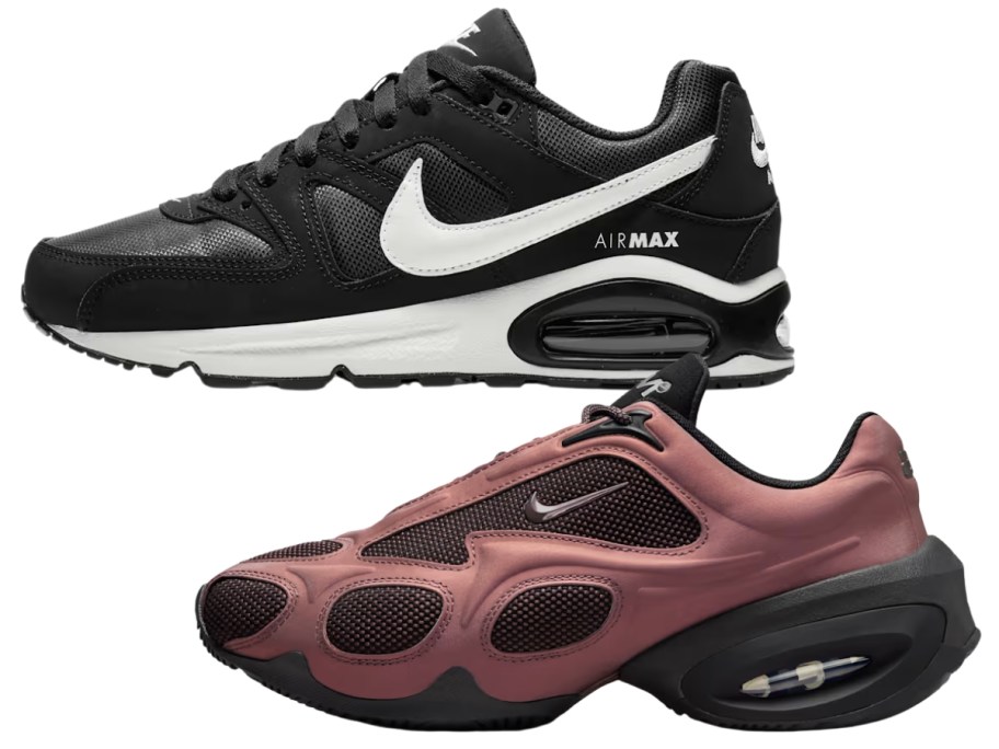 two women's Nike Air Max shoes