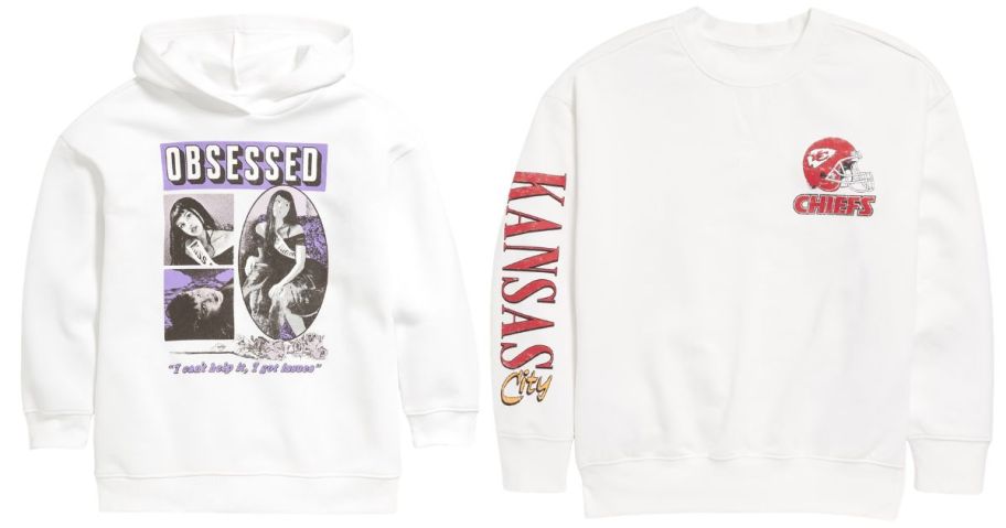 two old navy kids sweatshirts