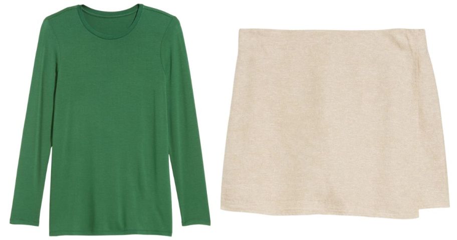 old navy womens top and skirt