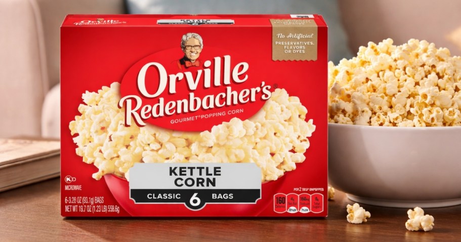 Orville Redenbacher’s Popcorn 6-Pack Only $2.86 Shipped on Amazon (Just 48¢ Per Bag!)
