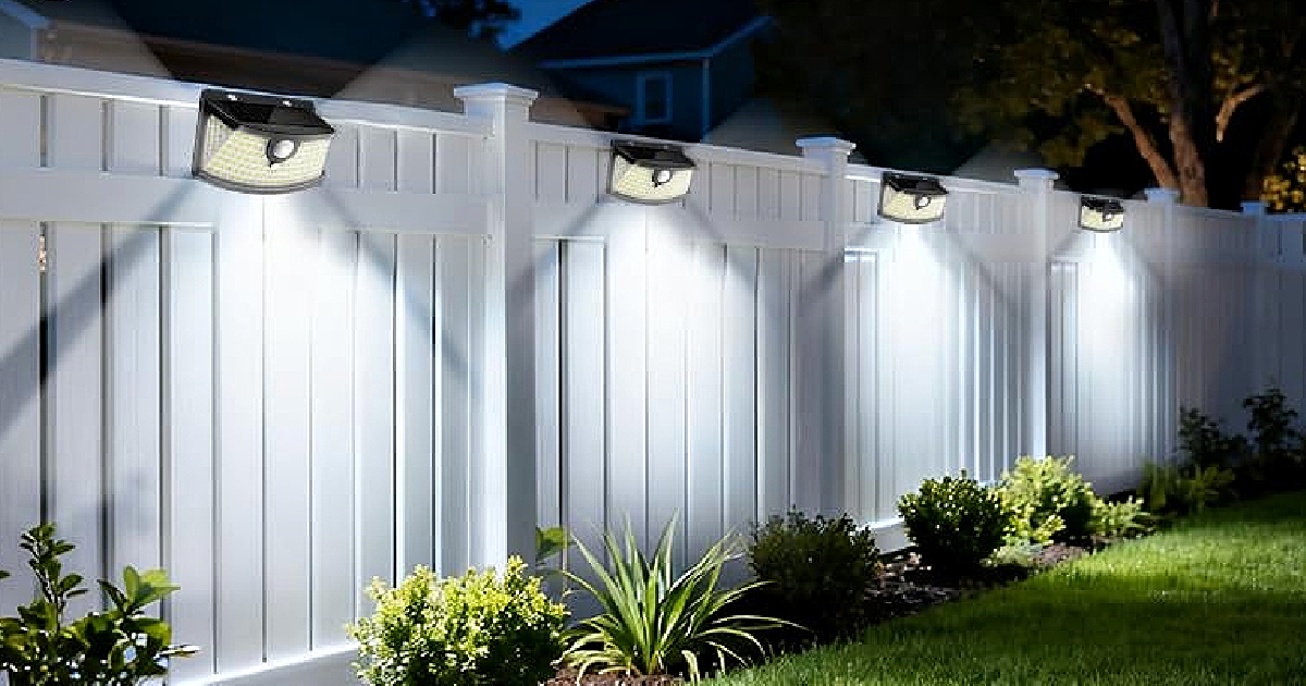 Solar Outdoor Motion Sensor Lights 4-Pack Only $15 Shipped for Amazon Prime Members