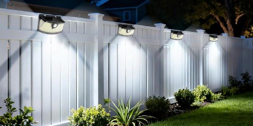 Solar Outdoor Motion Sensor Lights 4-Pack Only $15 Shipped for Amazon Prime Members