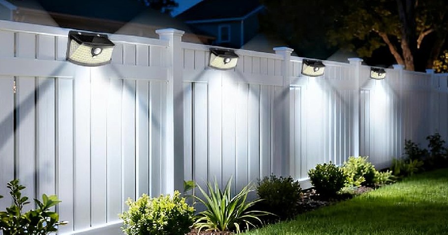 Solar Outdoor Motion Sensor Lights 4-Pack Only $15 Shipped for Amazon Prime Members