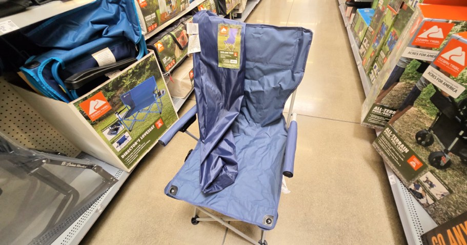 Ozark Trail Camp Chair w/ Cupholders Only $11 on Walmart.com (Reg. $20)