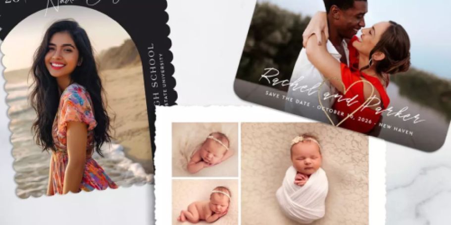 Up to 80% Off Custom Photo Cards | Perfect for Graduations, Save The Dates, & More