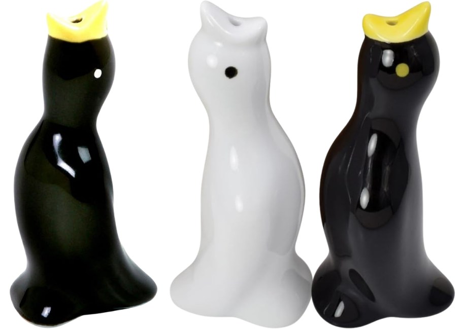 black bird and white and black bird pie vents