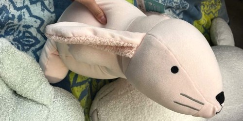 Pillowfort Weighted Bunny Plush Pillows Just $20 on Target.com | Perfect for Easter!