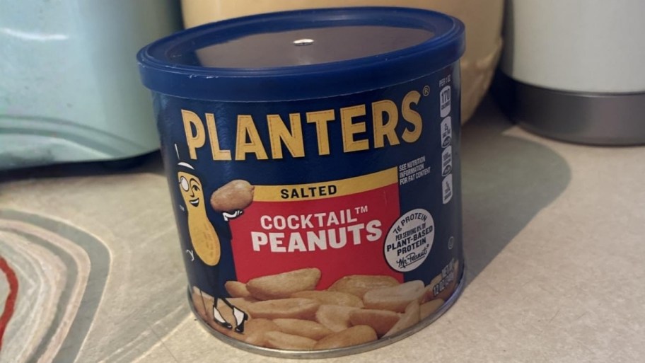 a can of planters cocktail peanuts