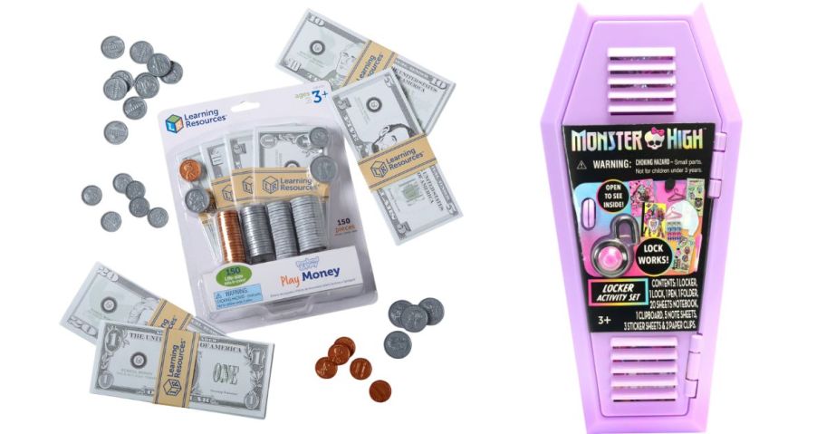 Learning Resources Pretend Play Money and Monster High Locker Activity Set Arts & Craft Kit