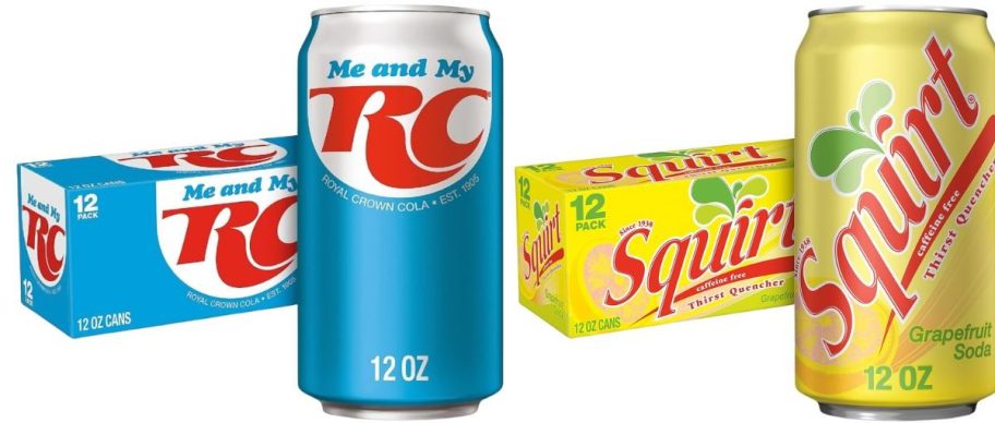 rc cola and squirt soda