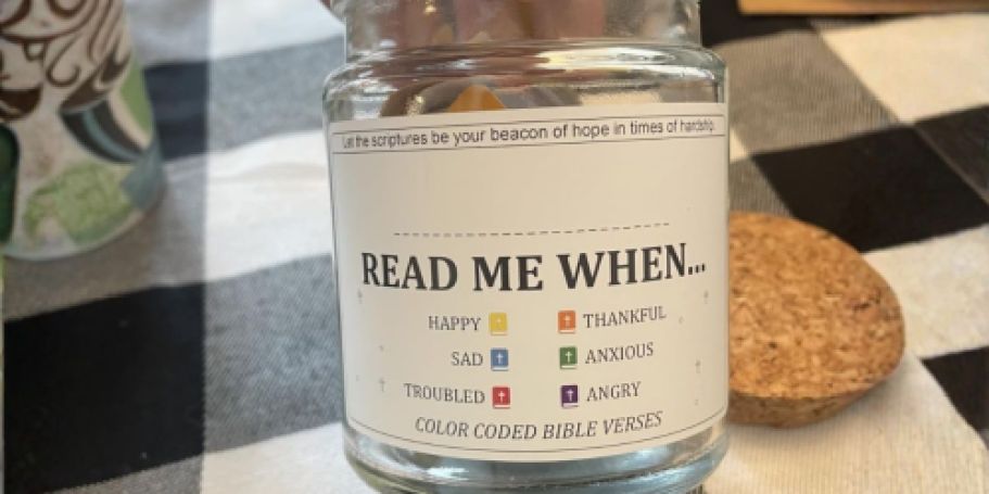 “Read Me When” Jar w/ 108 Bible Verses Just $5.99 on Amazon