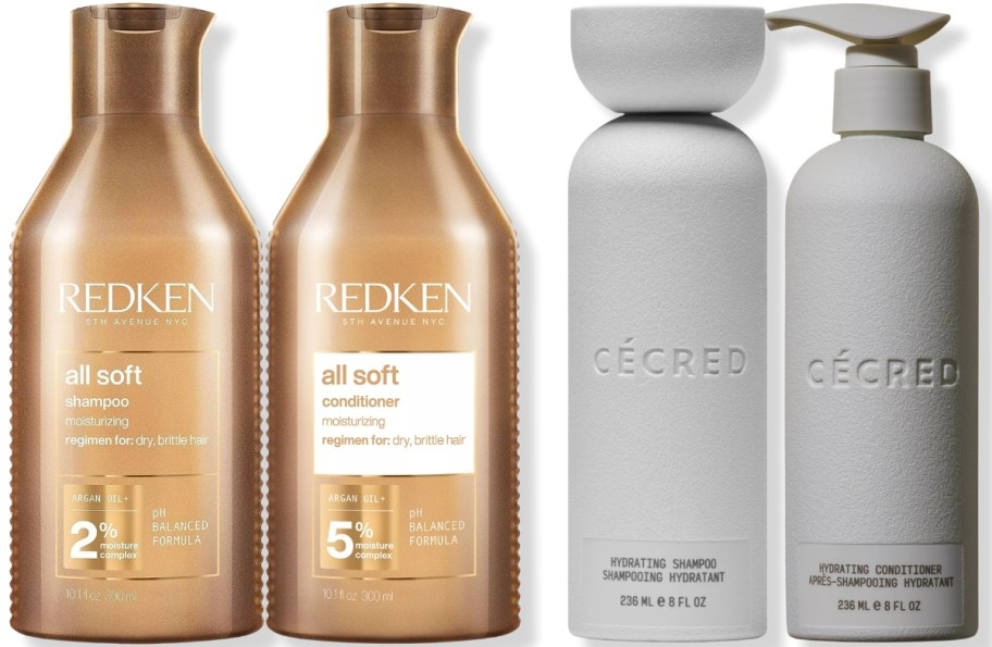 redken and cecred shampoos and conditioners
