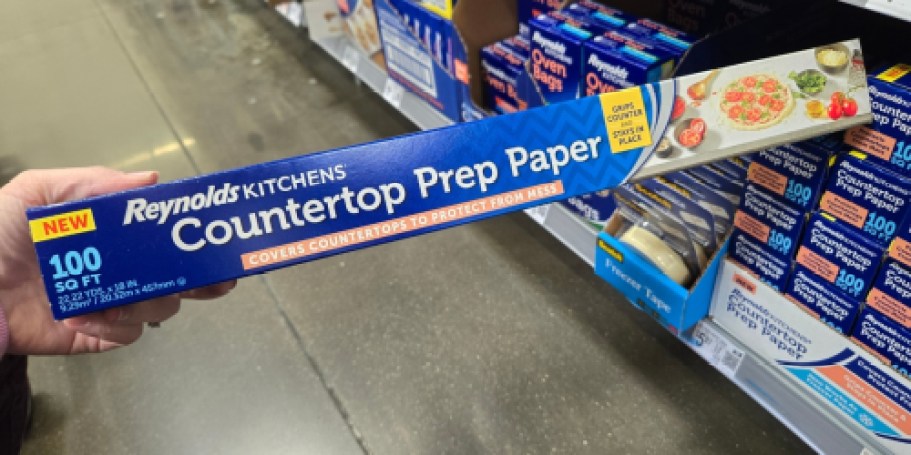 Reynolds Countertop Prep Paper Just $5.97 on Walmart.com – Grips Counter & Stays in Place!