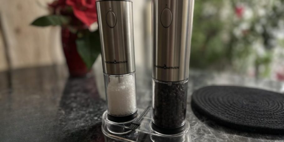 Electric Salt & Pepper Grinder Set Just $19.99 Shipped on Amazon (Reg. $60)