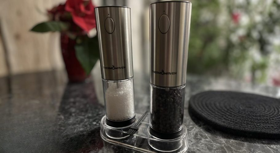 Electric Salt & Pepper Grinder Set Just $19.99 Shipped on Amazon (Reg. $60)